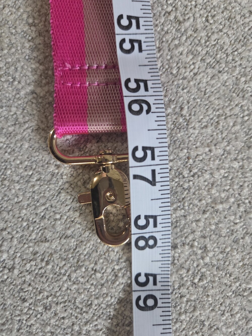 ​Unbranded Pair of Universal Crossbody Purse Straps Woven Aztec & Pink Stripe - Picture 6 of 7